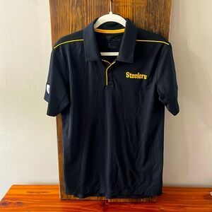 Steelers Nike Dri- Fit Polo Adult Small